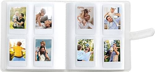 Miniatura 2 de Ablus Polaroid - Álbum de fotos para cámaras instantáneas Fujifilm Instax Mini LiPlay 11 90 70 50S 26 25 9 8+ 8 7S, 128 bolsillos, color beige Wave