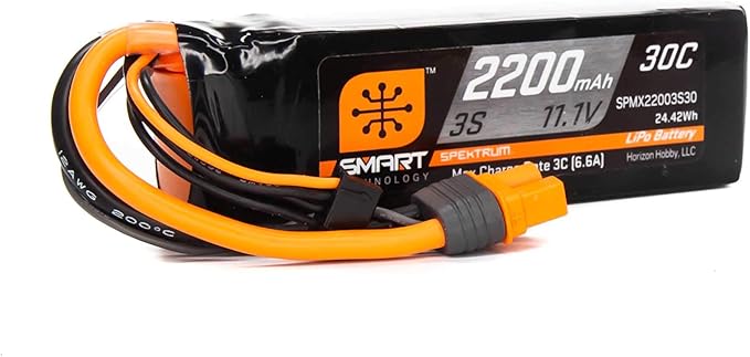 Batería LiPo Inteligente de 11,1 V, 2200 mAh, 3S 30C, IC3