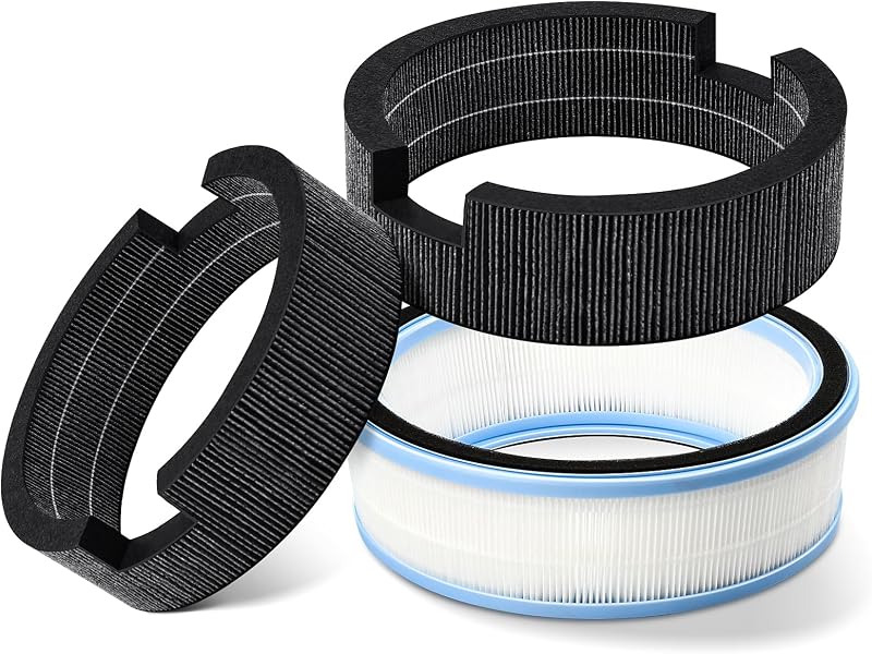 3 Pack Replacement Wick Filter for LEVOIT Sprout Evaporative Humidifier | H13 True HEPA Filter & 2 Humidifier Wick Filters. Model LEH-B381S.