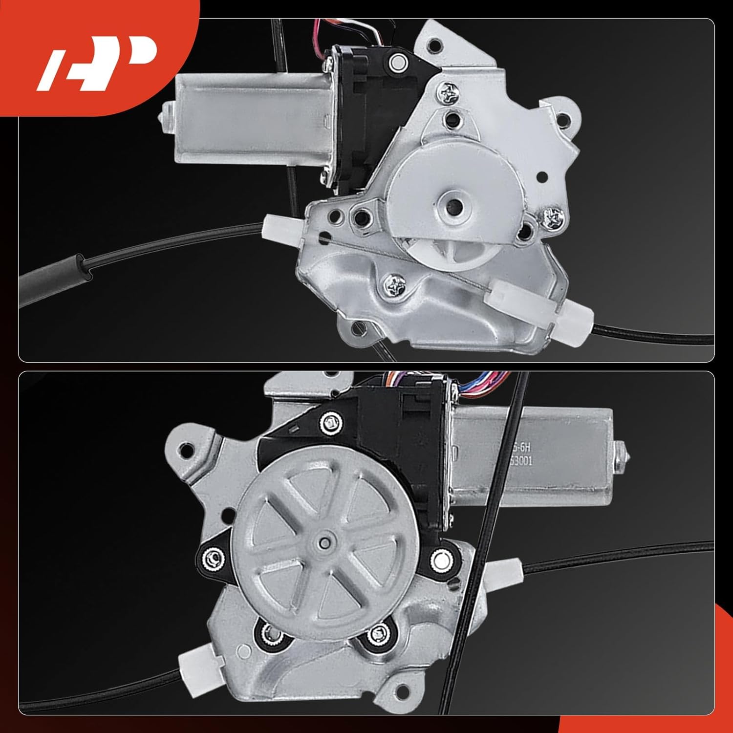 A-Premium Electric Power Window Regulator with Motor Compatible with Infiniti G35 2003 2004 2005 2006 2007 Coupe, Front Right Passenger Side, Replace# 80720AM800, 80720AM811