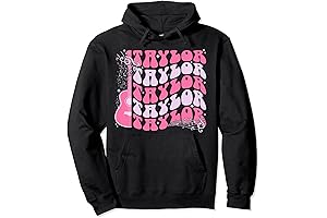 Personalized Groovy Birthday Pullover Hoodie Featuring Taylor Swift