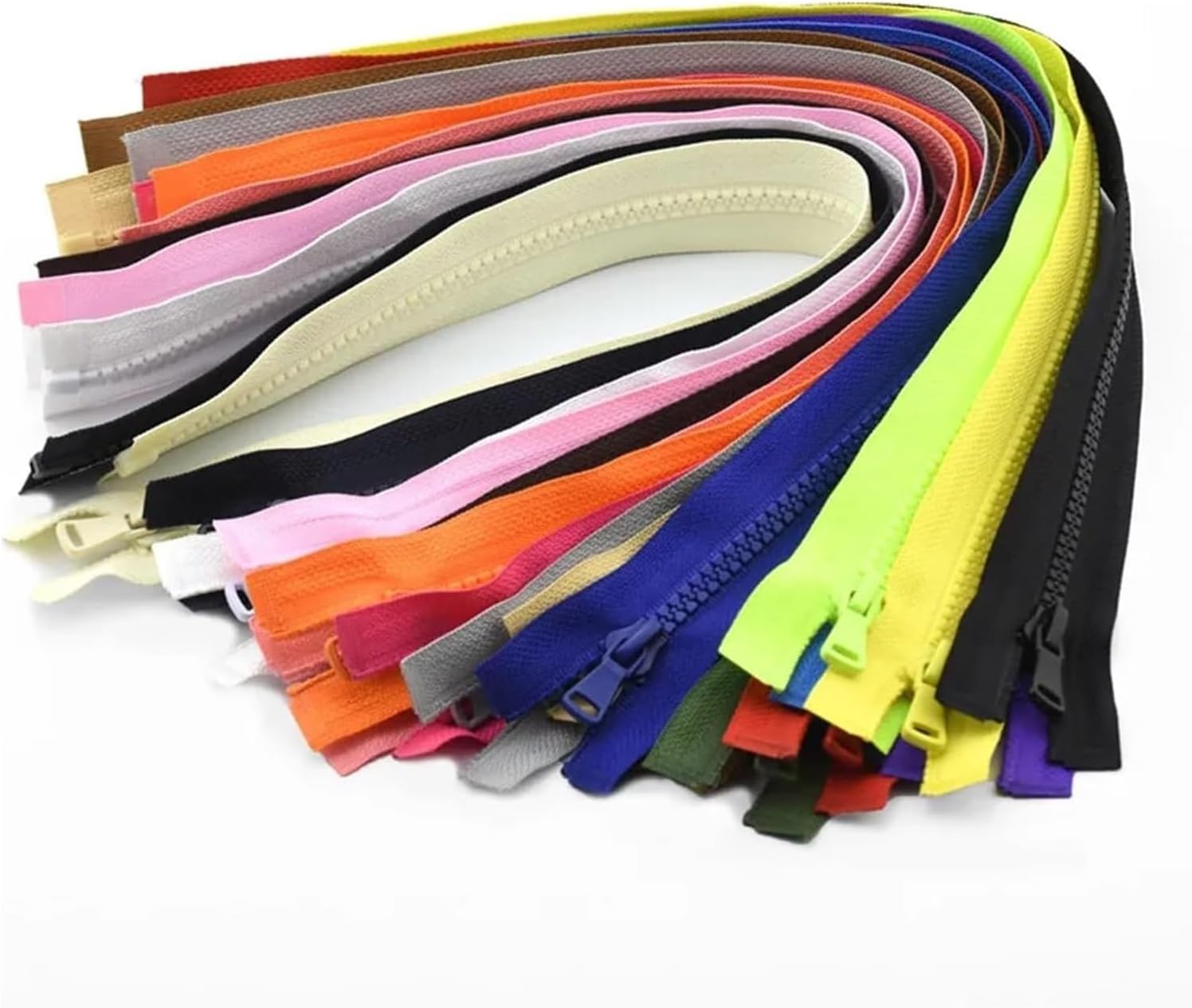 Apparel Hardware Supplies Two Way Resin Open-End Auto Lock Plastic Zippers for Sewing Clothing(Purple,90CM)