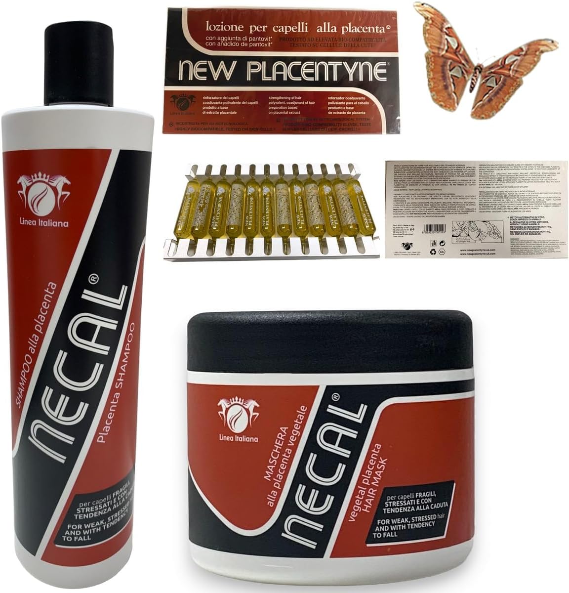 LINEA ITALIANA-ROYAL JELLY SHAMPOO 500ML MASK 500ML AMPOULES 12X10ML (PREVENTING HAIR LOSS).