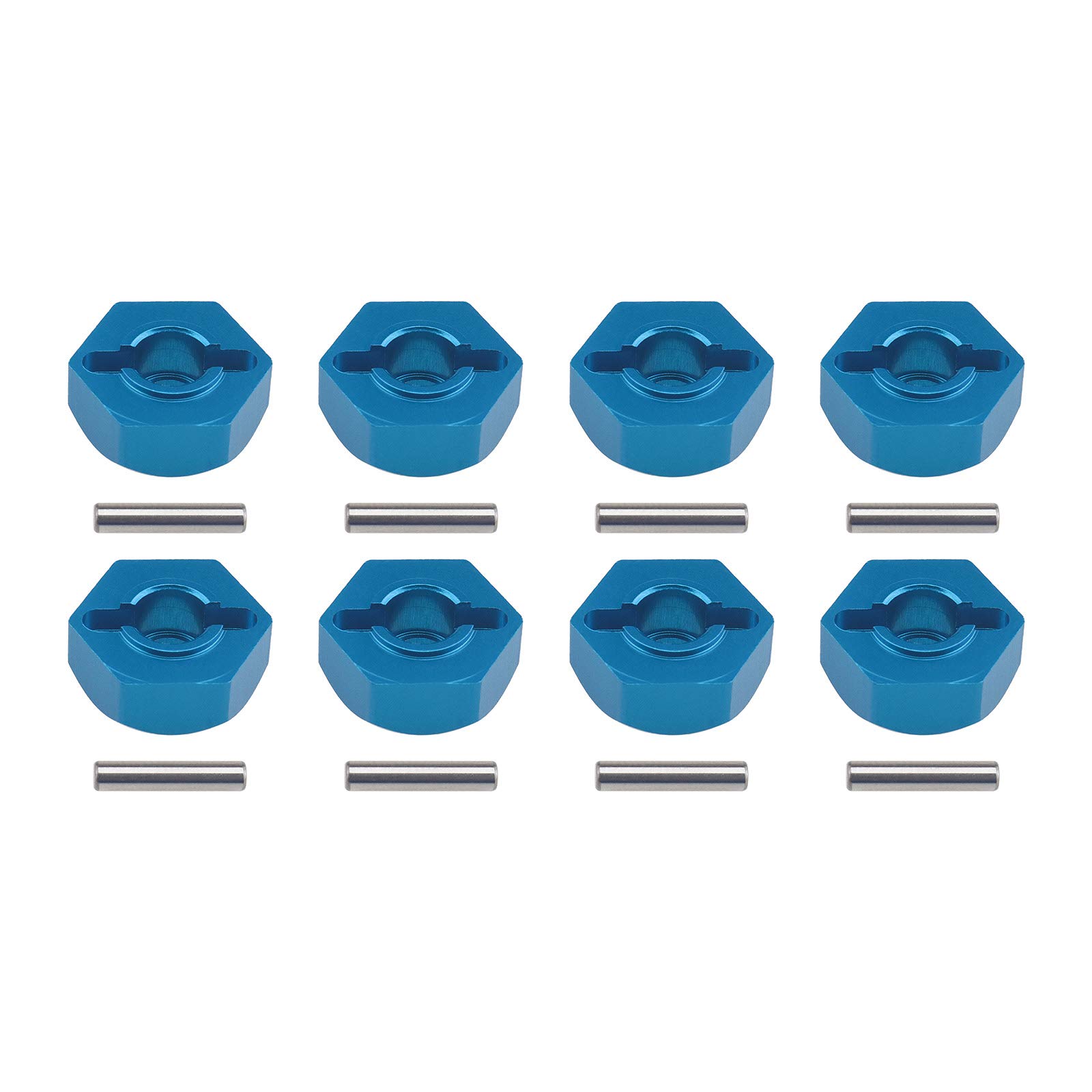 Lot de 4 moyeux hexagonaux de roue RC en alliage d'aluminium Lot de 4 moyeux hexagonaux de roue RC en alliage d'aluminium