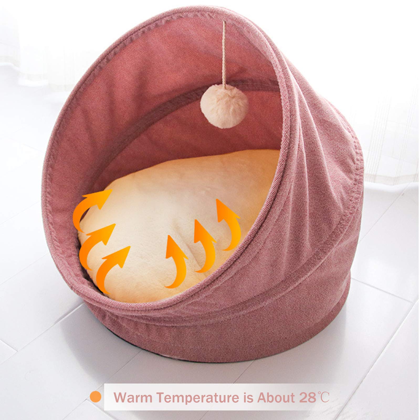 Cama para Mascotas,Manta Eléctrica para Gato/Perro Interior, Almohadilla Térmica para Mascotas con Una Alfombra Suave para Mascotas, Alfombrilla De Calentamiento Interior