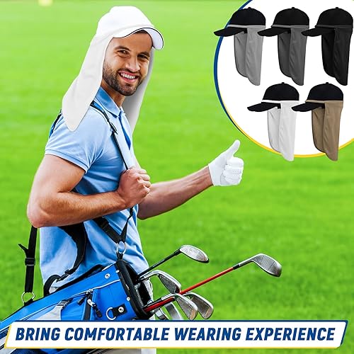 Miniatura 3 de 50 piezas de protección solar UV cuello drapeado, protector de cuello protector de cuello protector facial para mujeres y hombres