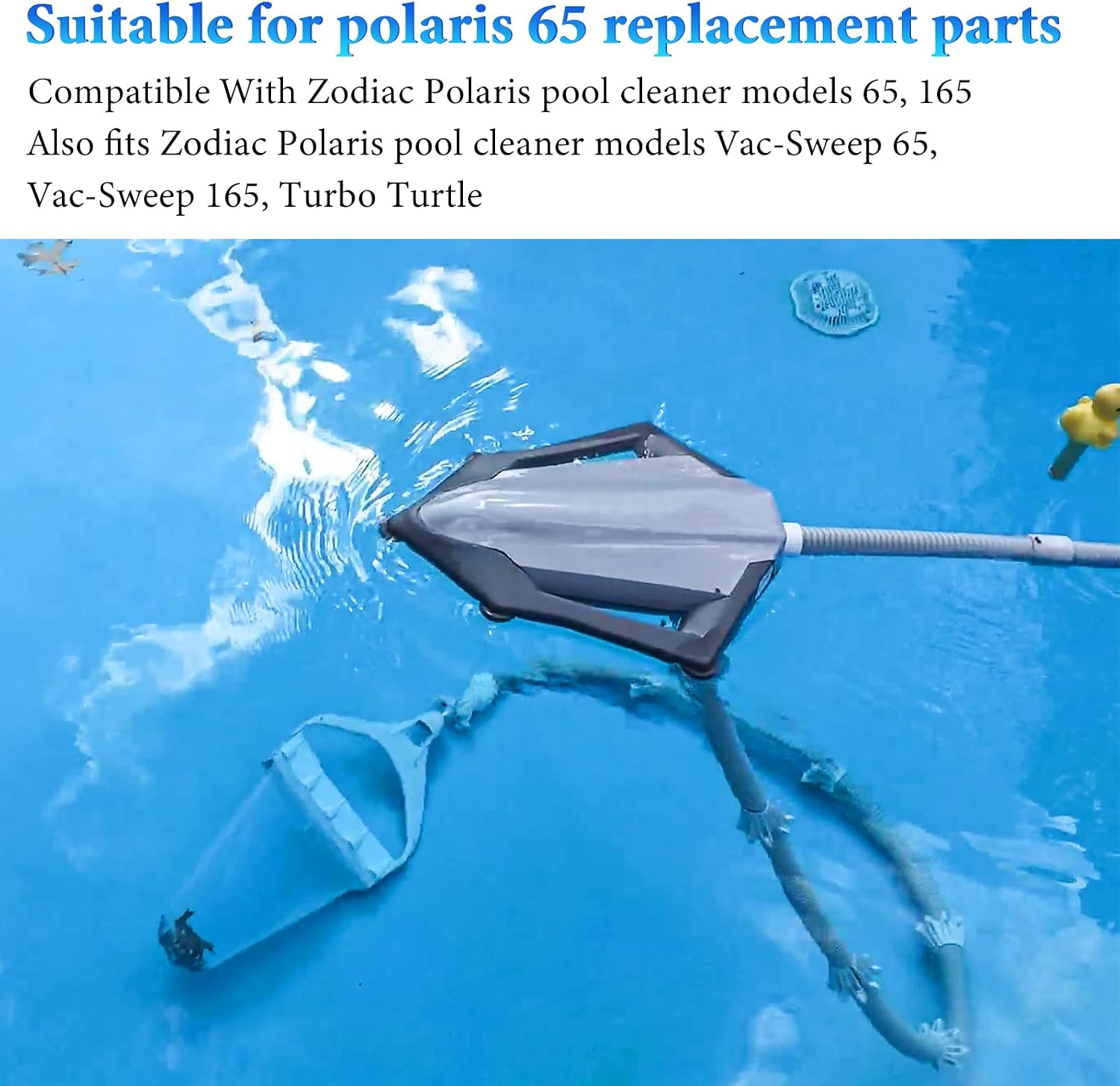Condition photo showing New/Like New for pool cleaner all purpose bag 6-206-00 compatible with zodiac polaris 165, 65 pool cleaner for above ground vinyl pool, 2 pack