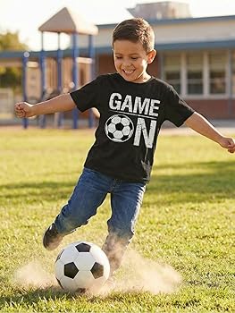 Amazon.com: Tstars Soccer T-Shirt for Kids - Game On Youth Tee