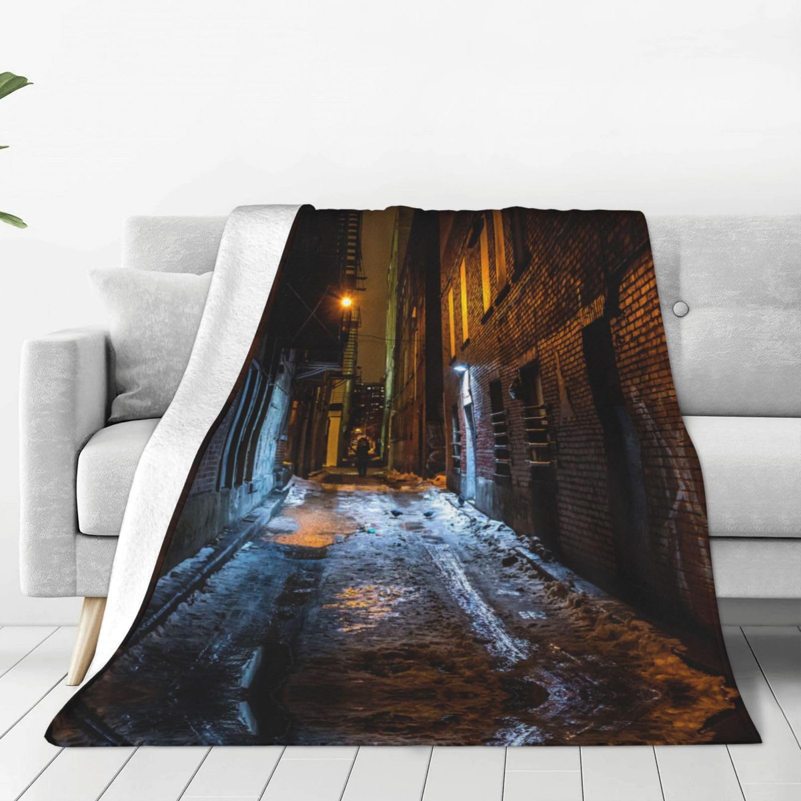 Couverture en micro-polaire pour le canapé de salon et les pauses bureau