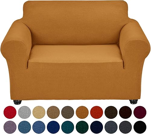 Miniatura 1 de Joccun - Funda elástica para sofá de 1 pieza, funda de sofá de tela jacquard de elastano con parte inferior elástica, protector de muebles lavable