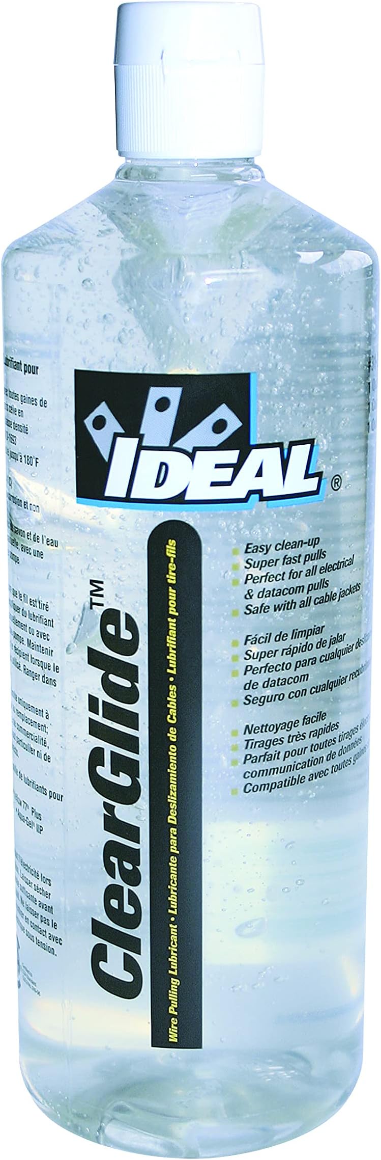 Ideal Industries Electrical 31-388 Clearglide® Electrical Pulling Lubricant - 1-Quart Squeeze Bottle