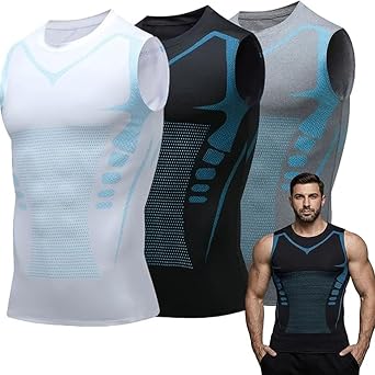 North Alpine Compression Vest Men, North Power Vest, Shaping Sleeveless Compression Shirts Slimming Body Shaper Vest,Tummy Control Tank Tops