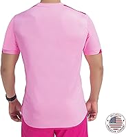 Vista 55 de Camiseta deportiva SOL Athletic para hombre, refrescante, transpirable, cómoda Dorado/Negro