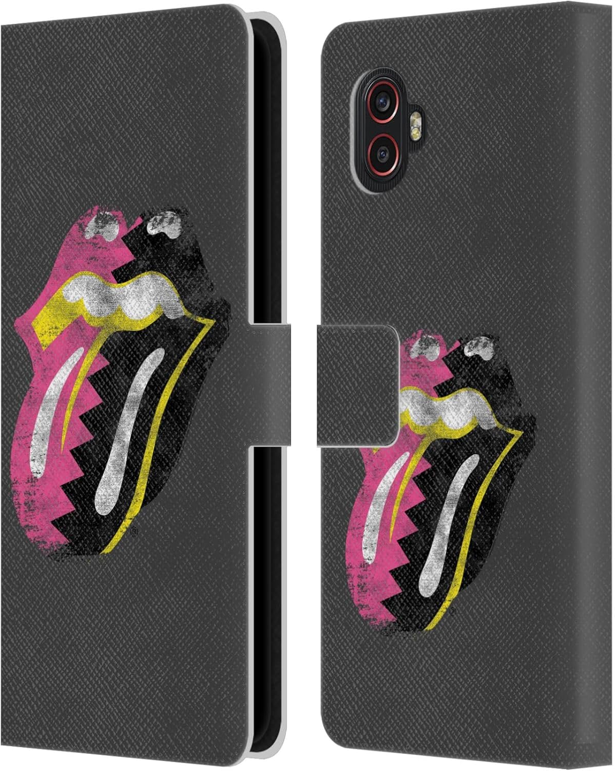 Head Case Designs Officially Licensed The Rolling Stones Girls Pop Art Tongue Solo Albums Leather Wallet Case Compatible with Samsung Galaxy Xcover6 Pro/Pro2