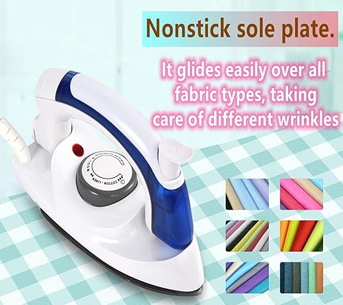 Miniatura 4 de Plancha de vapor, Plegable portátil plegable compacto de mano de vapor de viaje de plancha,Placa de suela antiadherente,Mango antideslizante,