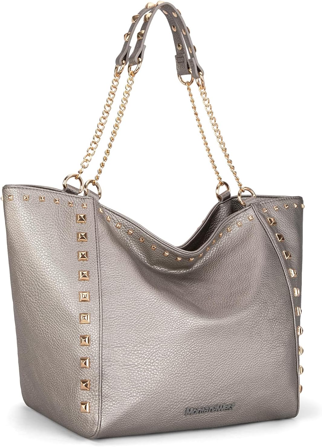 Montana West Large Tote Bag for Women Oversized Shoulder Purses with Chain Handbags