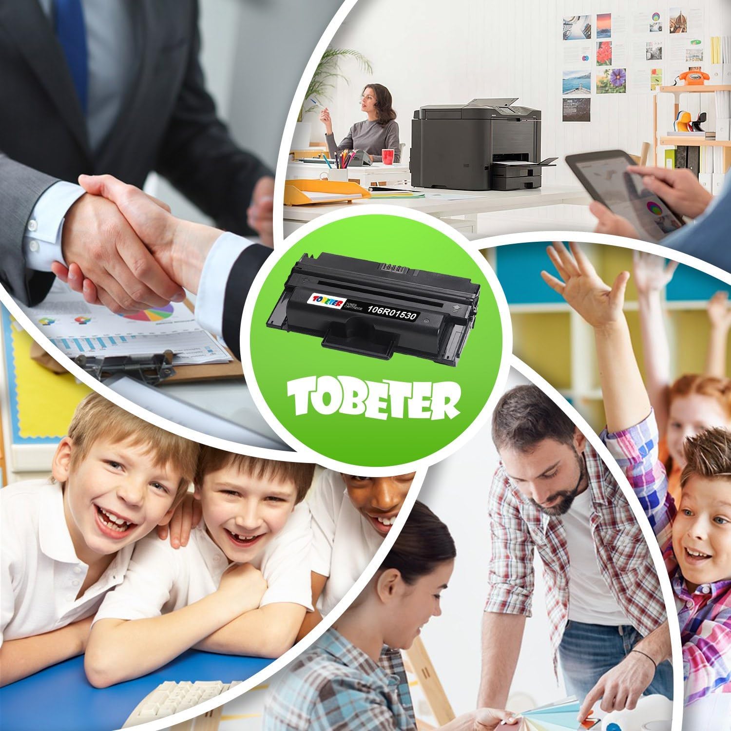 WorkCentre 3550 Toner 11K Replacement for Xerox 3550 Toner 106R01530 for WorkCentre 3550 Printer, 11,000 Pages High Capacity (Black 106R1530 106R01528)