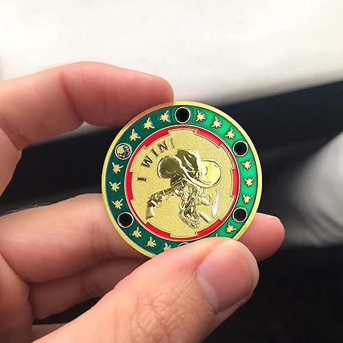 Miniatura 4 de Regalos divertidos con texto en inglés "I Win You Lose, Good Luck", moneda de decisión de buena suerte, regalos para mujeres, hombres, cabezas o