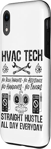 Miniatura 2 de HVAC Technician Tech Vintage HVAC Tech No Rich Parents No Case for iPhone XR