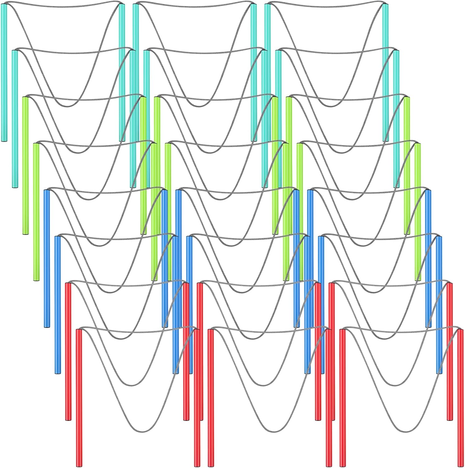 Meooeck 28 Pcs Giant Bubble Wands Big Bubble Maker for Outdoor Toys for Adults Boys Girls Birthday Party Favors Lawn Park Beach Summer Birthday Party Favors Outdoor Activities