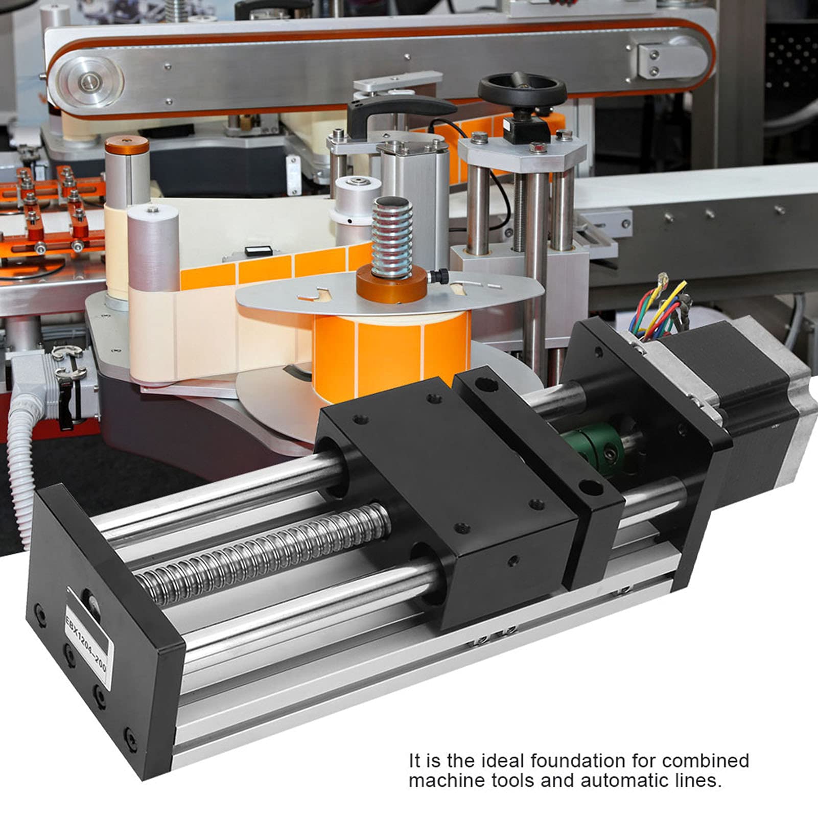Aluminium Stopowa Podwójna śruba Liniowa Poradnik z 57 Silnikiem dla Przemysłu Automatyzacji (Skuteczny skok 200㎜1204 Śruba)
