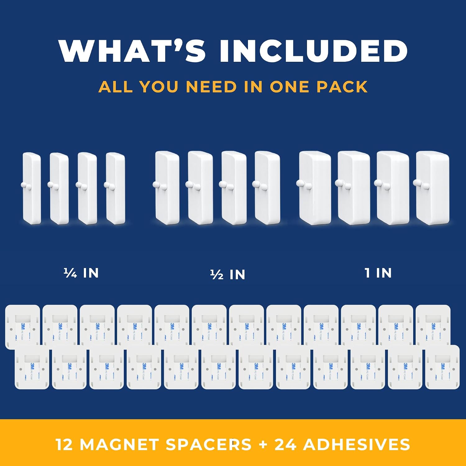 Security Sensor Bundle for SimpliSafe – 12 Sensor Side Spacers + 24 Adhesives | Easy Install Home Protection image 3