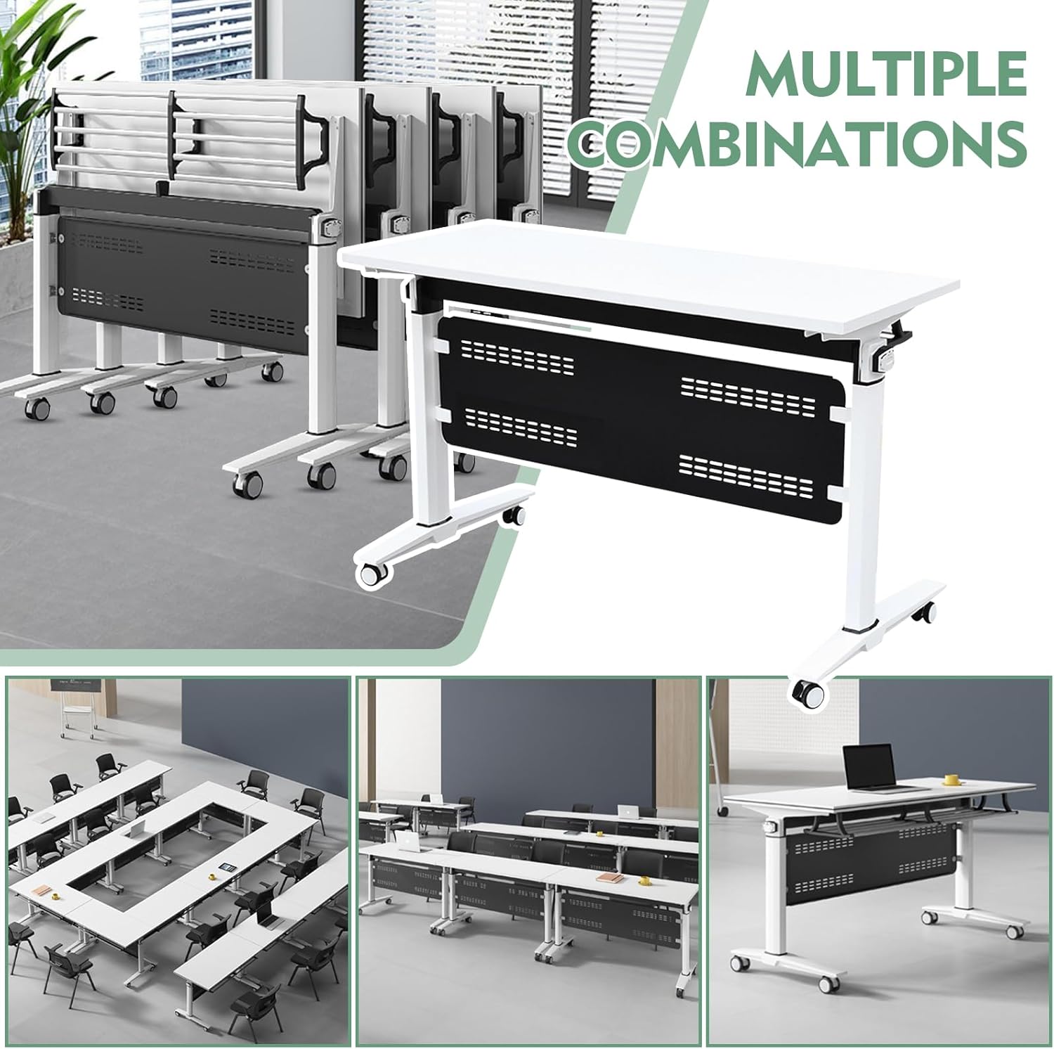 Product dimensions diagram for the conference table