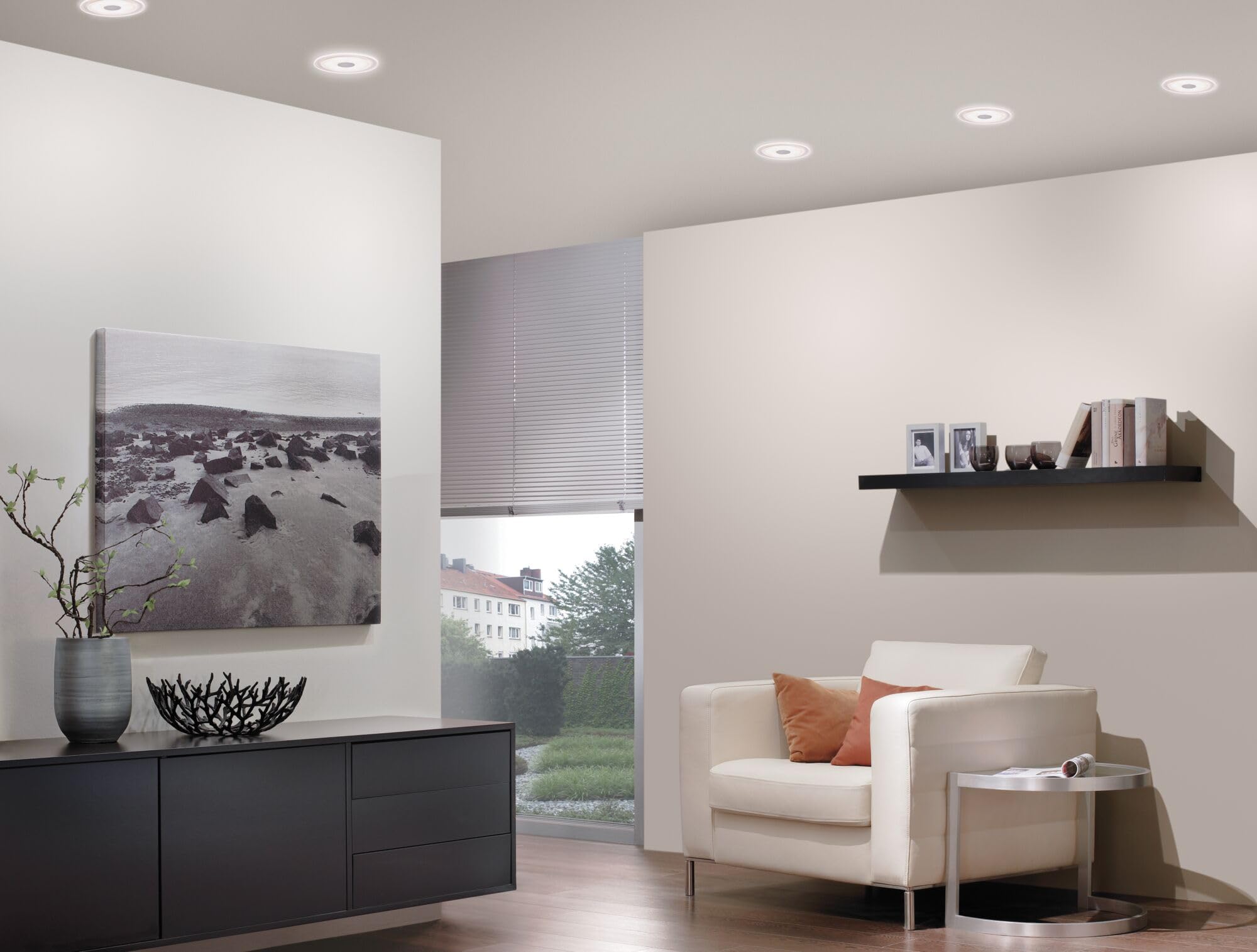 Paulmann Premium EBL Set Whirl rund dimmbar LED 3x6,7W 18VA 350mA 150mm Alu g./Satin Alu/Acryl