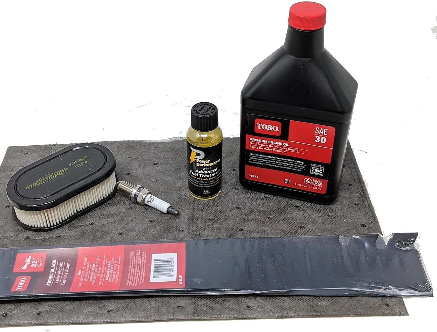 Toro Recycler with Briggs and Stratton EXi Engine Tune-Up Kit (593260) and Fuel Treatment - Thumbnail 2