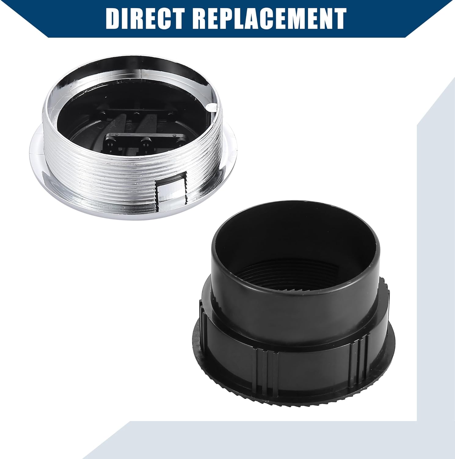 Round AC Air Outlet Vent Louvered Dashboard Electroplate Knob/Front for RV Bus Boat Yacht Caravan/Durable 87mm 75mm 70mm / 4 Pcs