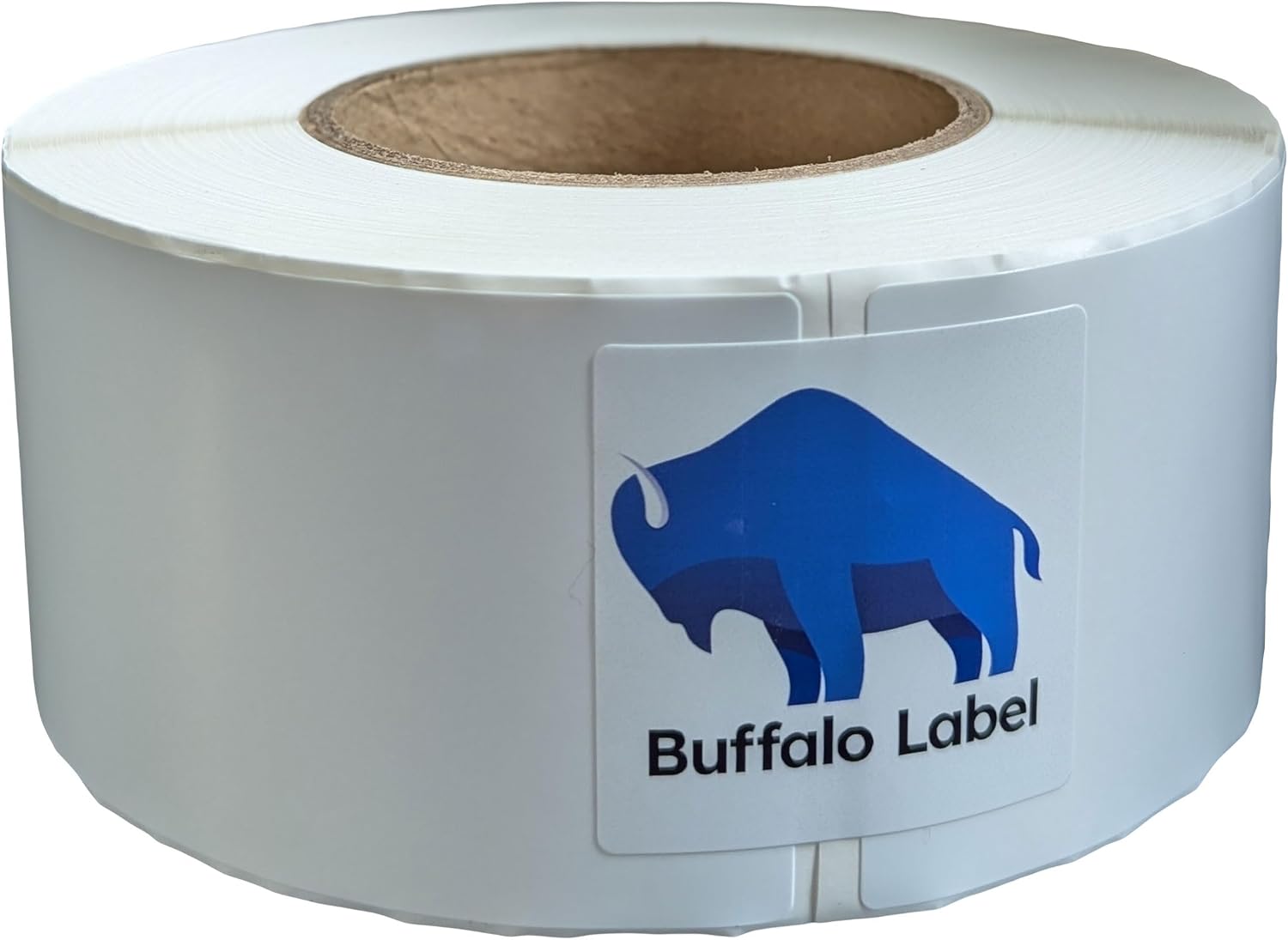 BuffaloLabel 2.5" x 6" x 430 Labels - White Gloss BOPP Roll Inkjet Labels - 3" Core - Blank