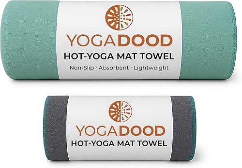 Toalla para esterilla de yoga caliente de 72 x 26.75 pulgadas de largo, toalla facial compacta, esenciales de yoga caliente, longitud completa,