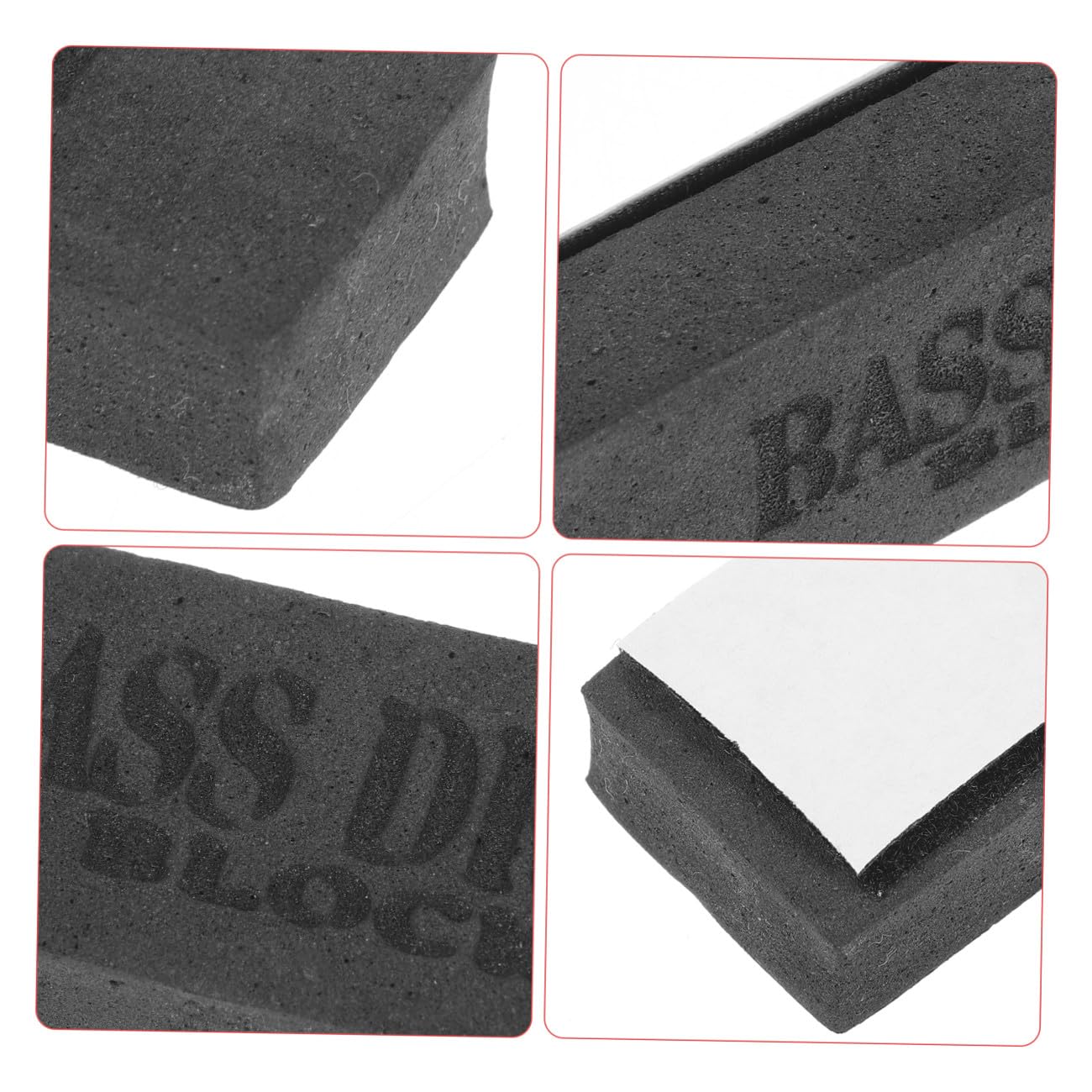 ibasenice 4pezzi Blocco Antiscivolo Per Grancassa Accessorio Per Set Di Batteria Per Musicisti e Studenti Facile Da Installare e Comodo Versione