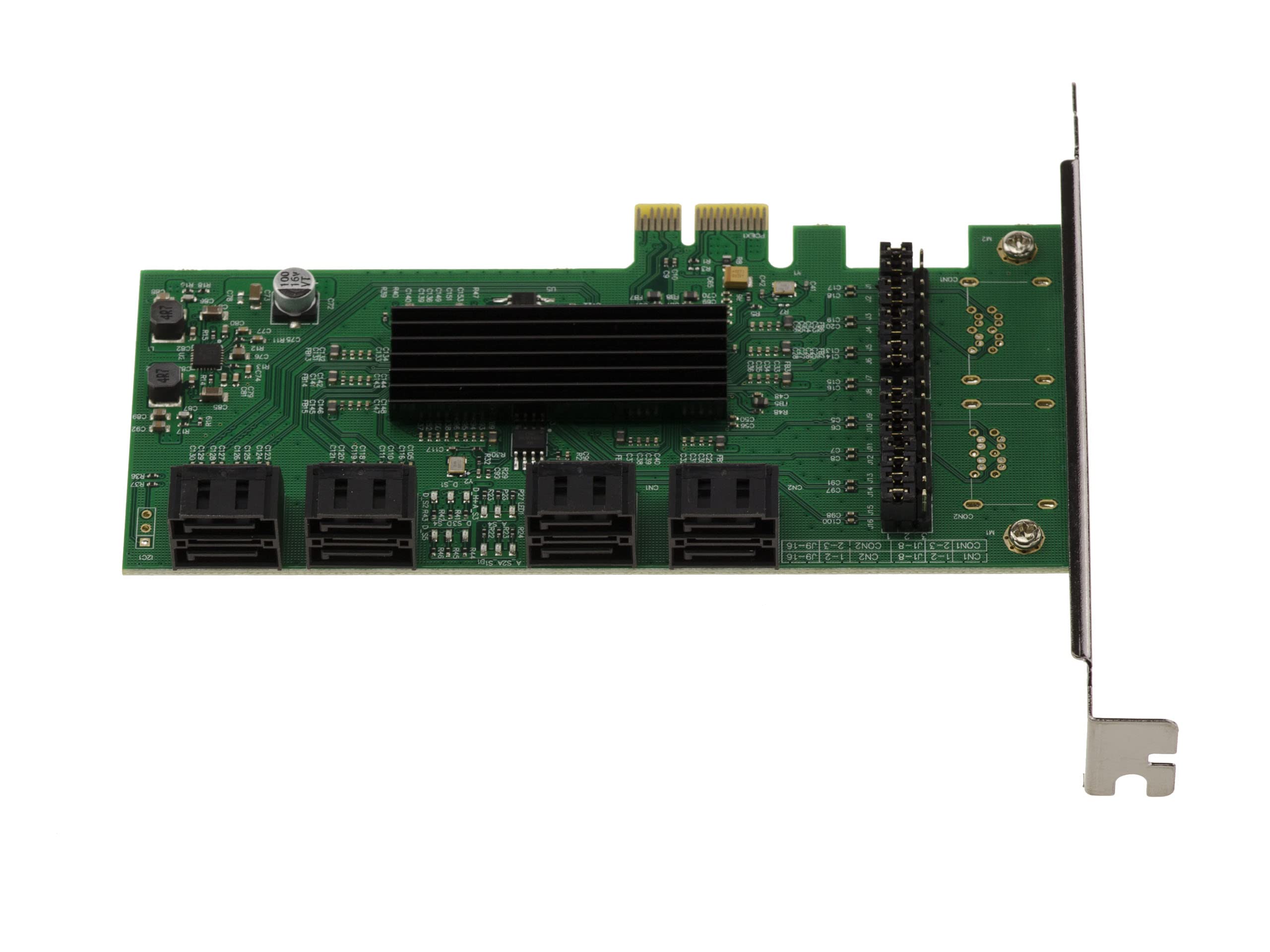 KALEA-INFORMATIQUE Karta kontrolera PCI Express PCIe x1 do 8 portów SATA z chipsetem Marvell 88SE9215 88SM9705
