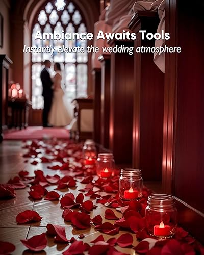 Miniatura 26 de Amagic Paquete de 24 velas de té a pilas, velas falsas, velas LED sin llama para Halloween, boda, votivo, festival, decoración de mesa