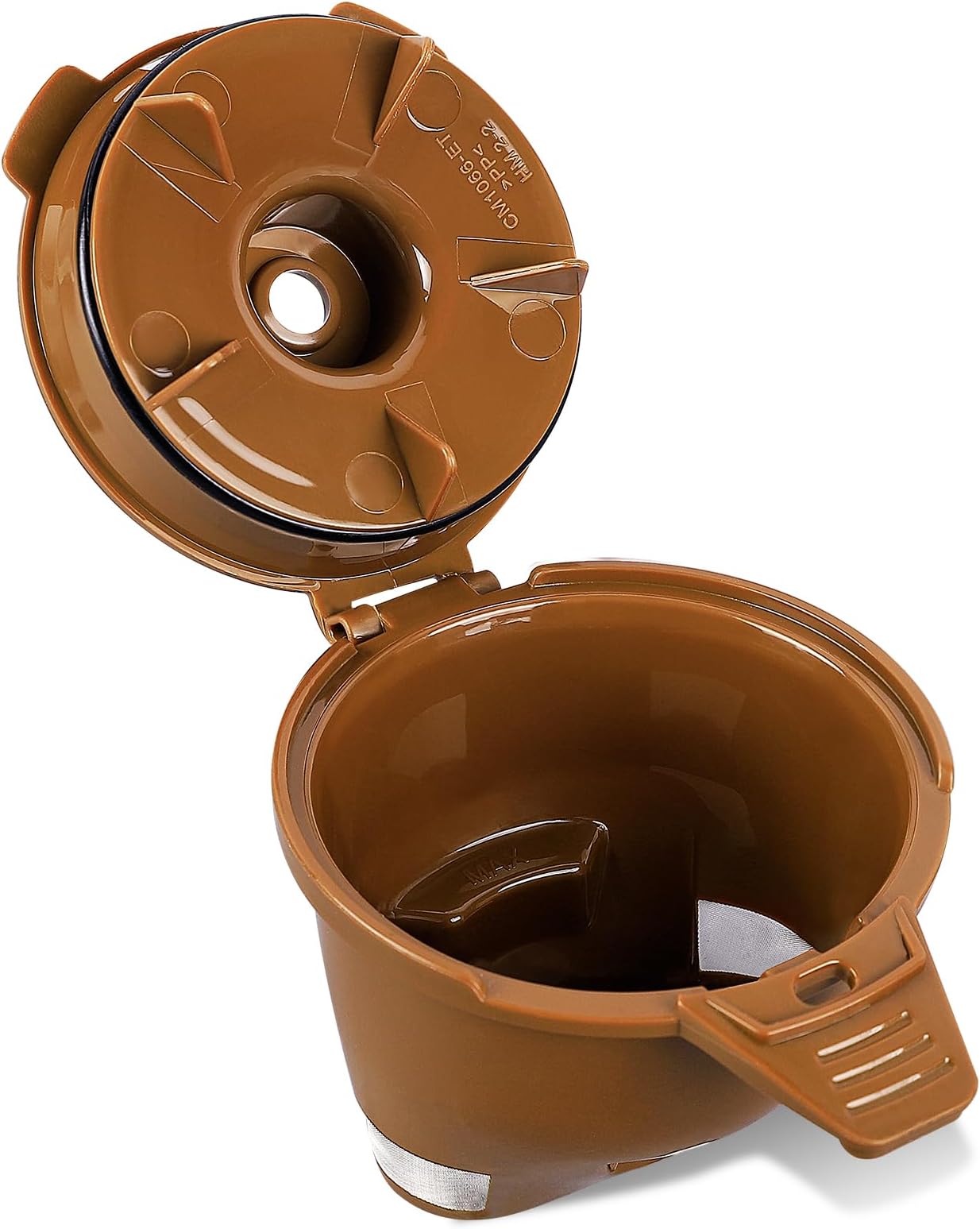 Reusable Single Serve Coffee Filter Coffee Brew Basket for Hamilton Beach FlexBrew Coffee Maker Models 49974 49975 49976 49979 49950 49966 49957 49954 49947 49940 Filter Part, 1 Pack, Brown