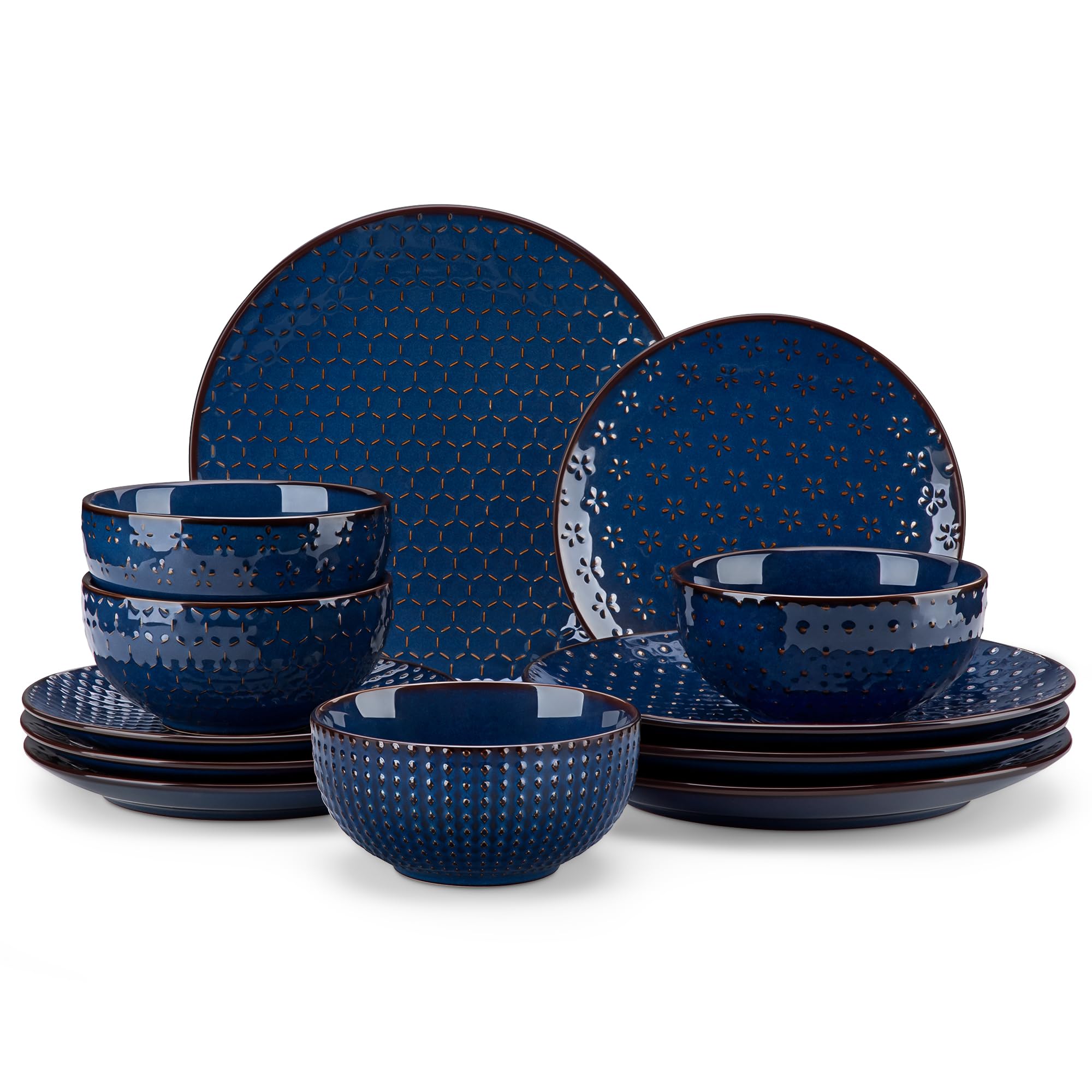 MALACASA LYDIA 12-Piece Ceramic Dinnerware Set