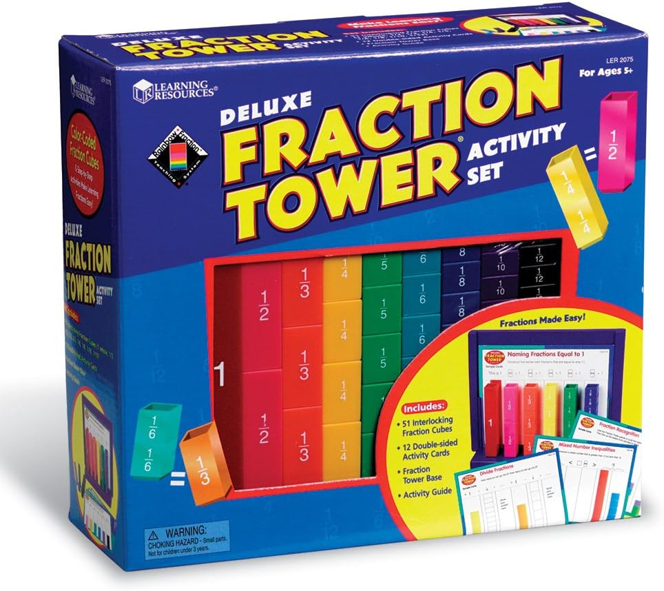 Learning Resources Deluxe Fraction Tower Set