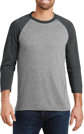 JustBlanks Raglan Shirt Men 3/4-Sleeve Sports Jersey Short & Long Sleeves Baseball Tee Shirts