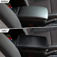 Vista 6 de Cojín de cuero para consola central de automóvil, 11.4 x 7.4 pulgadas, impermeable, funda para reposabrazos, accesorios de protección