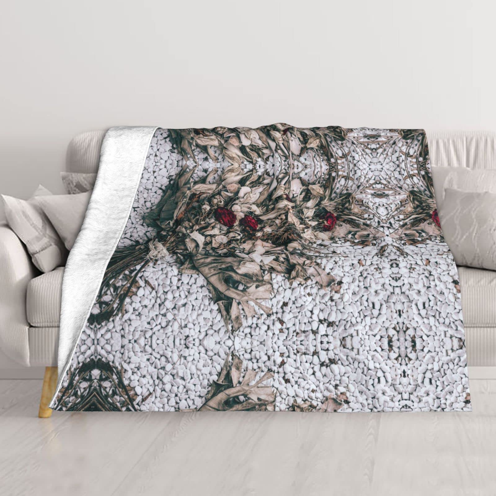 Couverture de lit douce Dry Bouquet avec roses de sorcellerie plaid canapé double couche camping