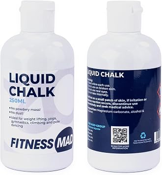 اللياقة البدنية Mad LIQUID CHALK ، القوة الإضافية والعرق الحر ، الطباشير للتسلق ، رفع الوزن و Crossfit ، صنع في المملكة المتحدة ، 3 أحجام
