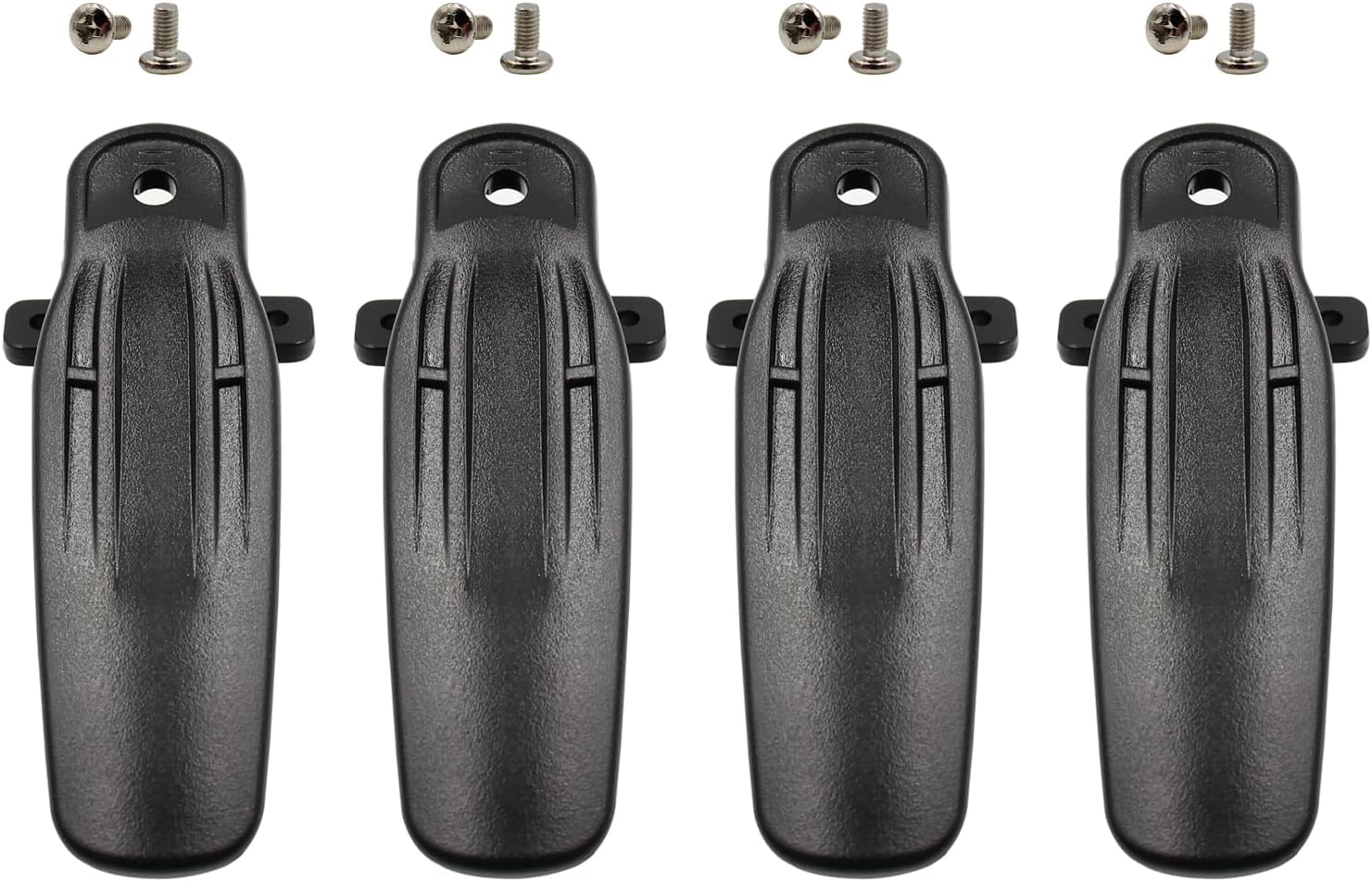 4Pcs KBH-11 Belt Clip Replacement for TK2180 TK3180 TK5220 TK5320 TK5210 TK5310 TK5410 NX-5200 NX-5300 NX-5400 NX-200 NX-300 NX-210 NX-200G NX-300G Two Way Radio