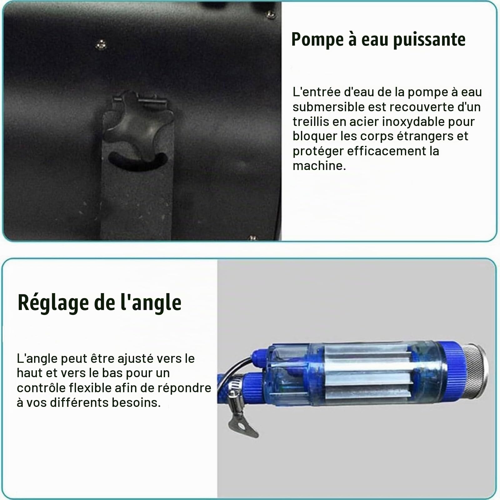 Machine à Mousse Haute Performance 1000 W, Jouet Aquatique pour Piscine pour Enfants et Adultes, idéal pour Les fêtes et Anniversaires (Filles et garçons), Canon à Mousse Professionnel Black