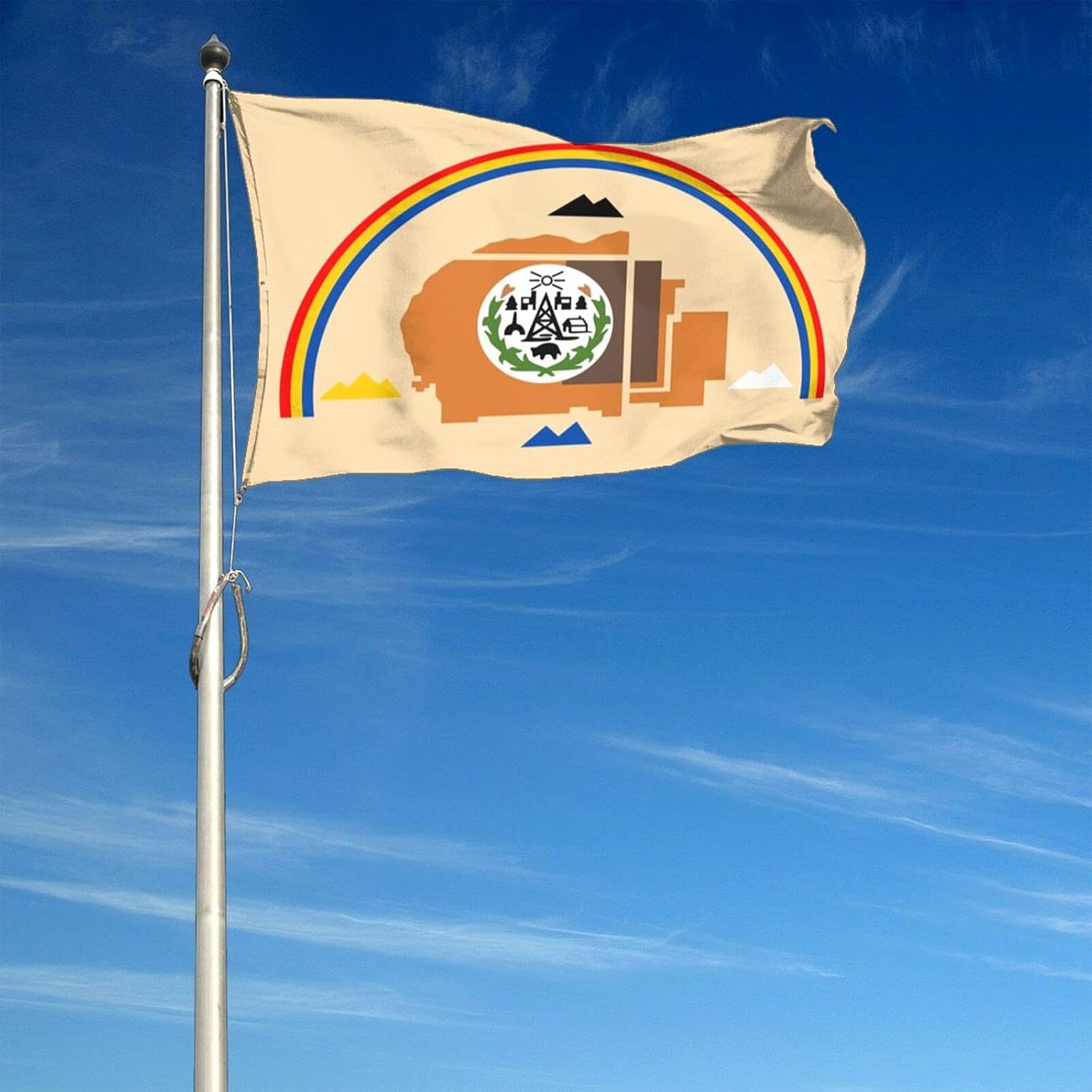 Flag Of Navajo Nation Flag 4x6 Feet. Durable Easy To Disassemble Bright Colors Not Easy To Fade Adding A Stylish Atmosphere To The Home Outdoor