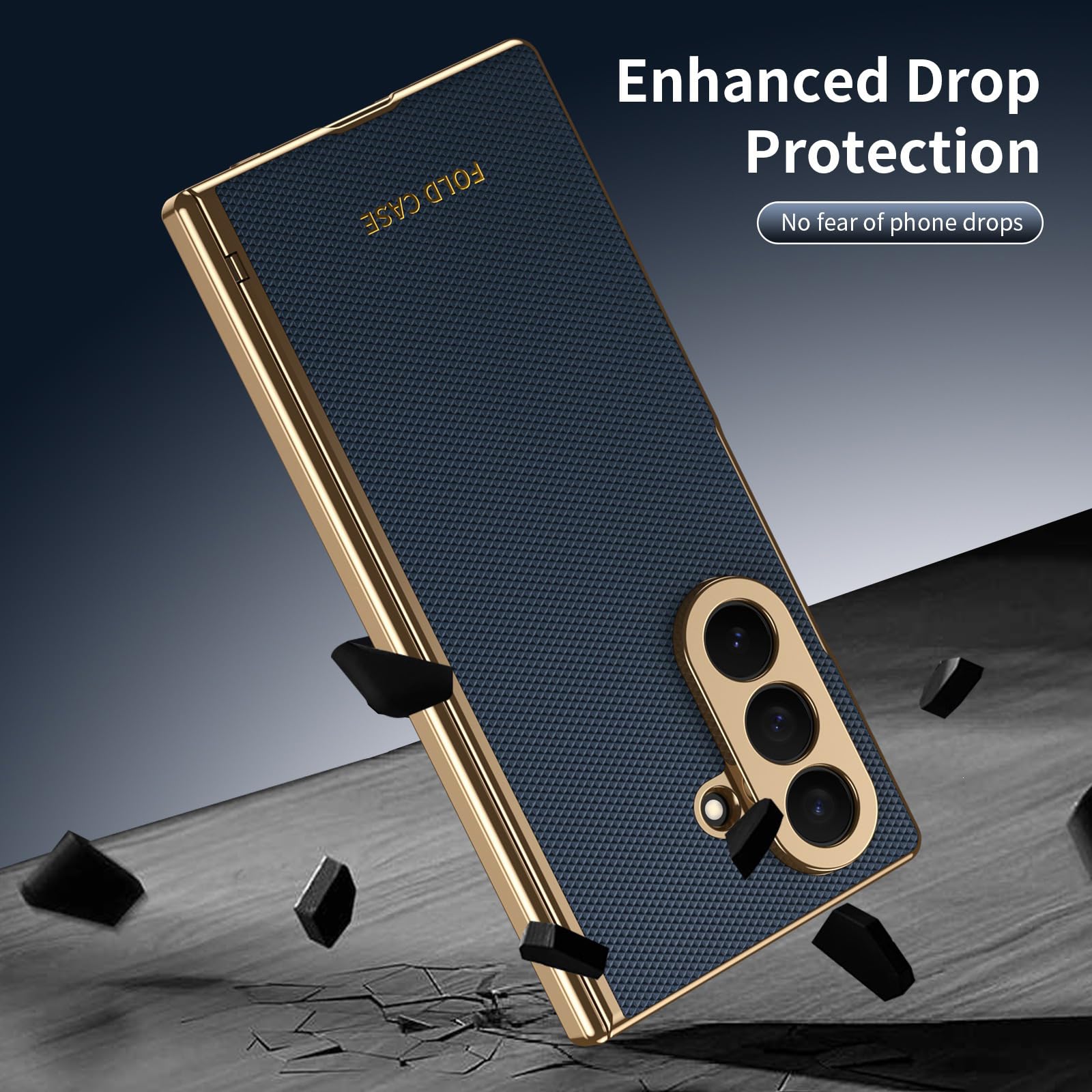 Etui do Samsung Galaxy Z Fold 8 Ultra, wbudowana szklana folia ochronna na