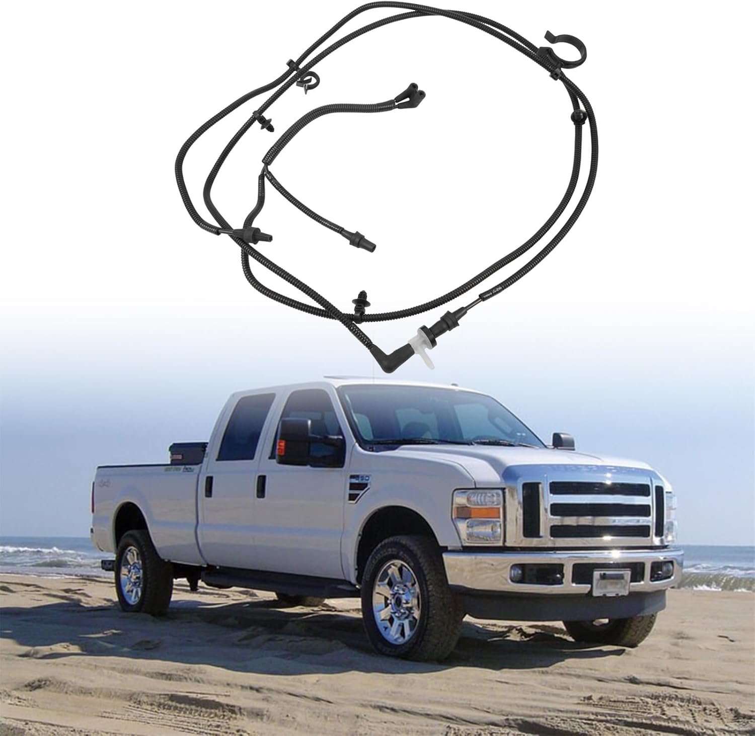 7C3Z-7A784-C Front Axle Auto Locking Hubs Vacuum Lines Assembly Fit for Ford Super Duty 6.4L Diesel 2008-2010 Replacement for 7C34-7A784-EB 7C34-7A784-EC 7C34-7A784-ED