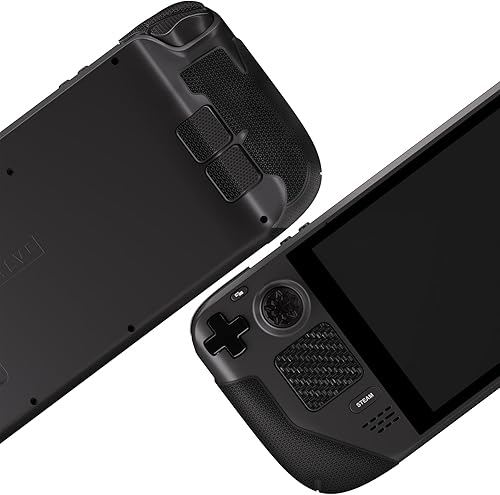 Miniatura 5 de PlayVital Empuñaduras de mango dividido de alta calidad, almohadillas de agarre de goma suave para cubierta de vapor, almohadillas de pistón, agarre