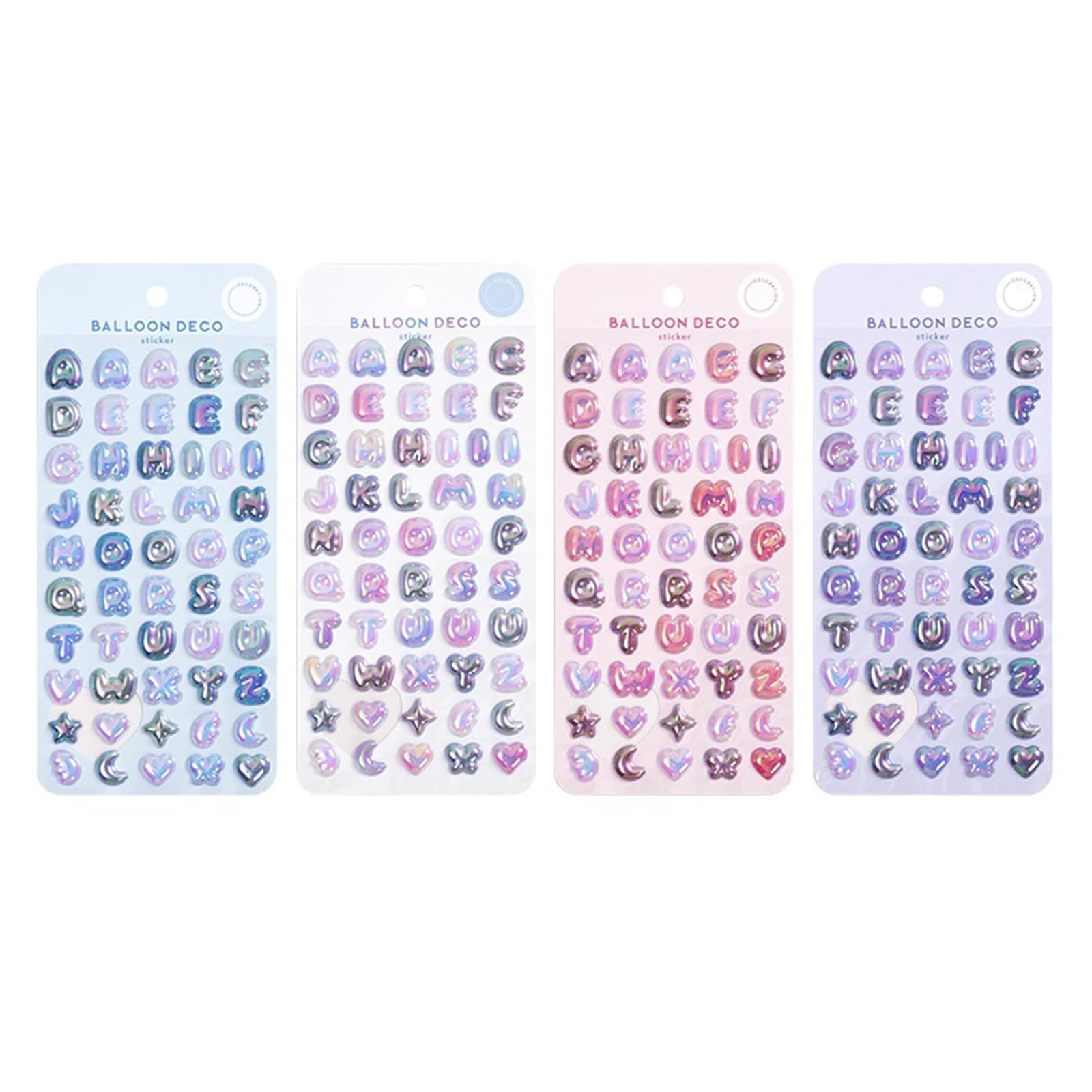 Colorful Letter Sticker Waterproof PVC Sticker for Scrapbooking Journal Planner Phone Case Laptop and Children Rewarding Rainbow Decoration Safe Prizes Journal