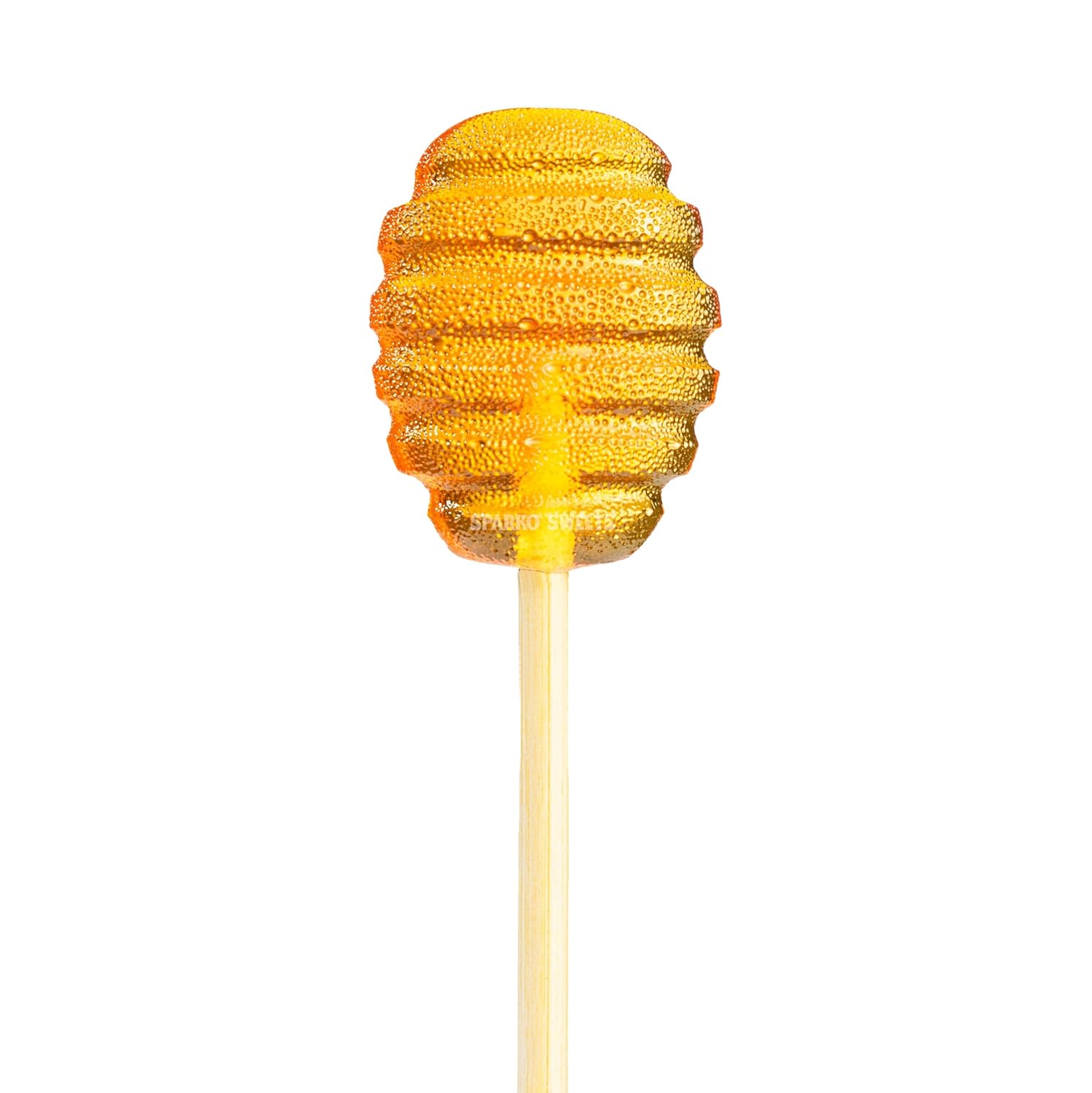 Sparko Sweets Honey Dipper Lollipops, Made in USA, No Artificial Ingredients, No Corn Syrup, 1.5-inch Diameter – Ideal for Tea Stirrers, Sore Throat Remedy, and Gifts (16 Count (Pack of 1), Honey)